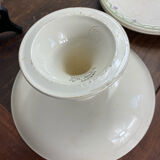 Iron clay dishes, Longwy, Violetta collection