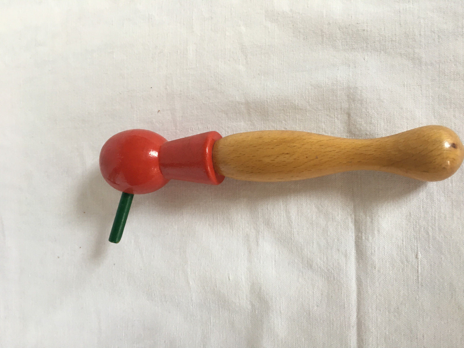 PINOCCHIO WOODEN ARTICULATED COAT RED AND GREEN HANDMADE VINTAGE