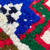 Azilal rug in wool and handmade cotton 110x215cm