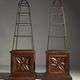 Set of 2 obelisk étagères