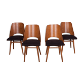 4 chaises de salle à manger Lollipop de Tatra, années 1960