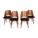 4 lollipop dining chairs from tatra, 1960s