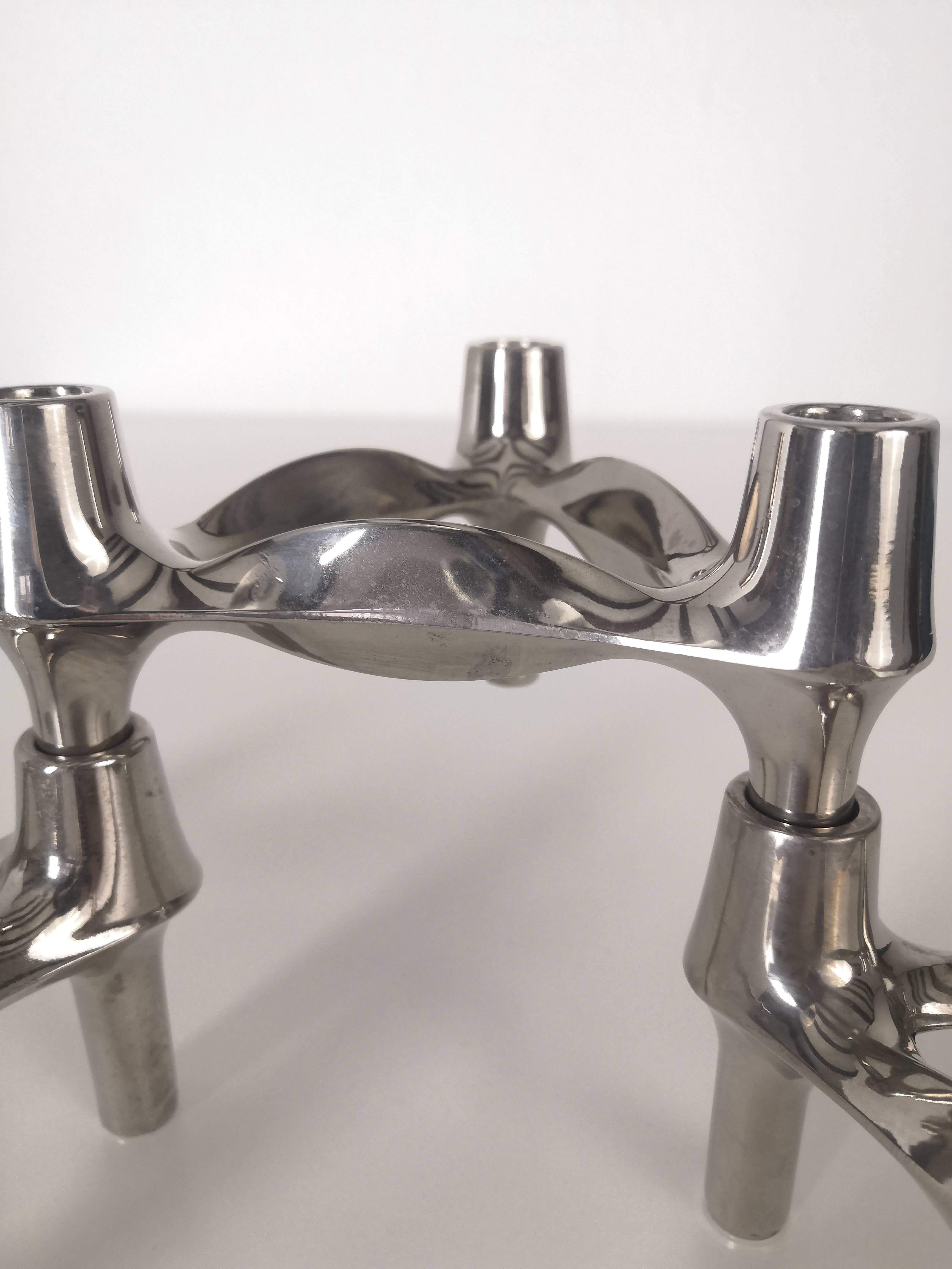 Set of 3 Nagel BMF candle holders