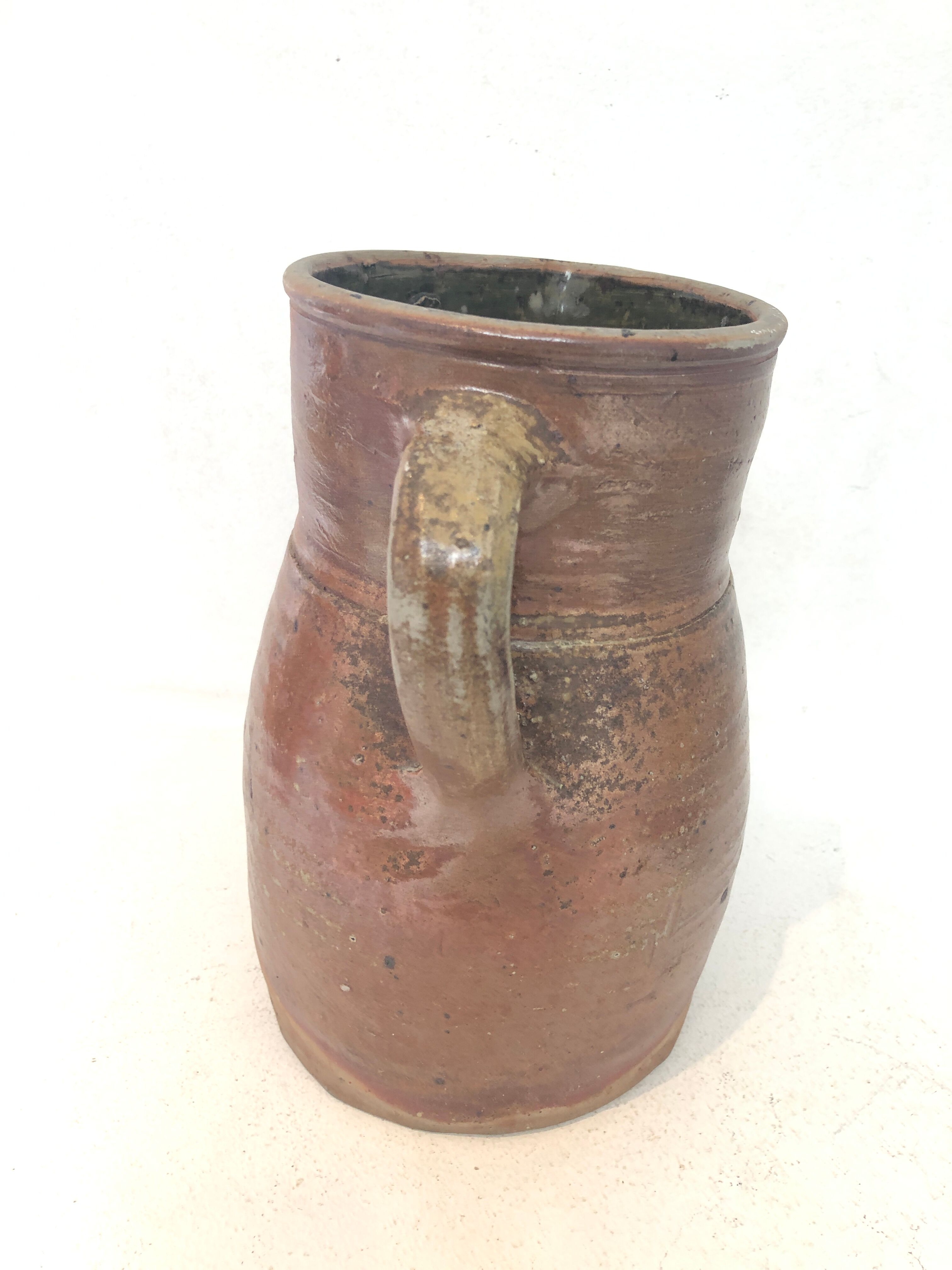 Artisanal terracotta milk pot, 1970