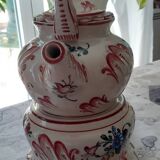 earthenware coffee maker and coffee heater signed