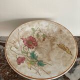 Luneville KG compote dish with poppy and butterfly design.