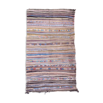 Tapis kilim boucherouite tissu 147x241cm