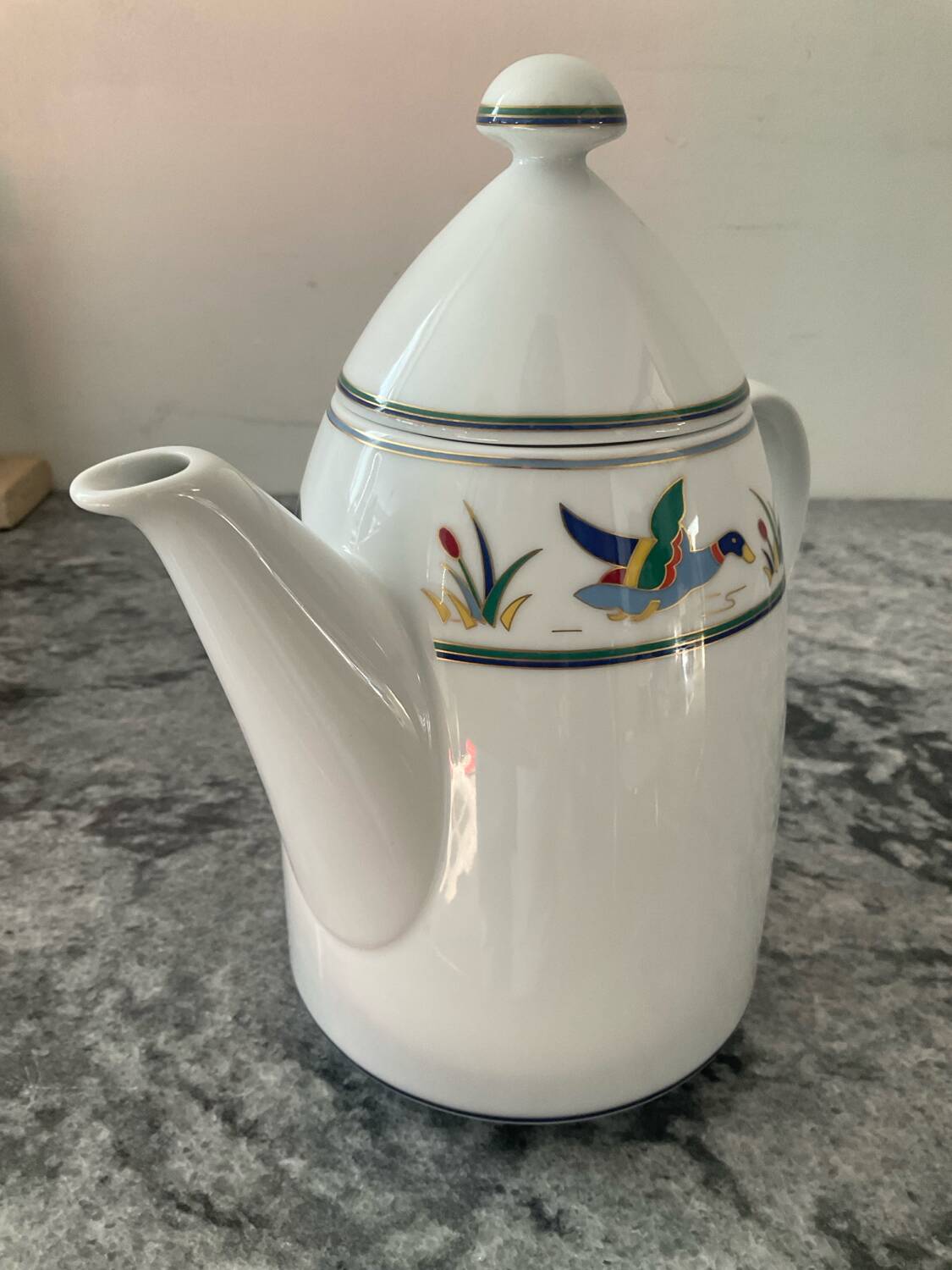 Vintage coffee pot Arzberg Germany mod. Bluebirds