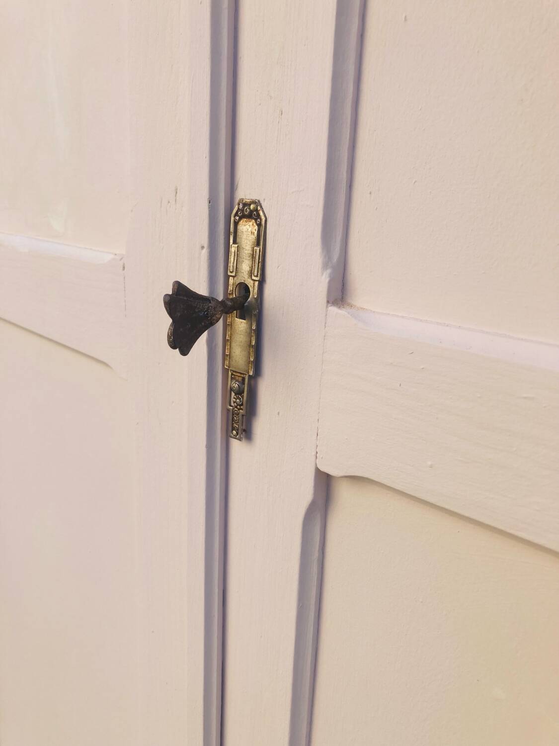 Small powder pink Parisian wardrobe