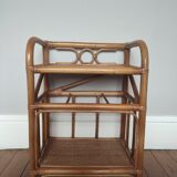 Rattan shelf cabinet