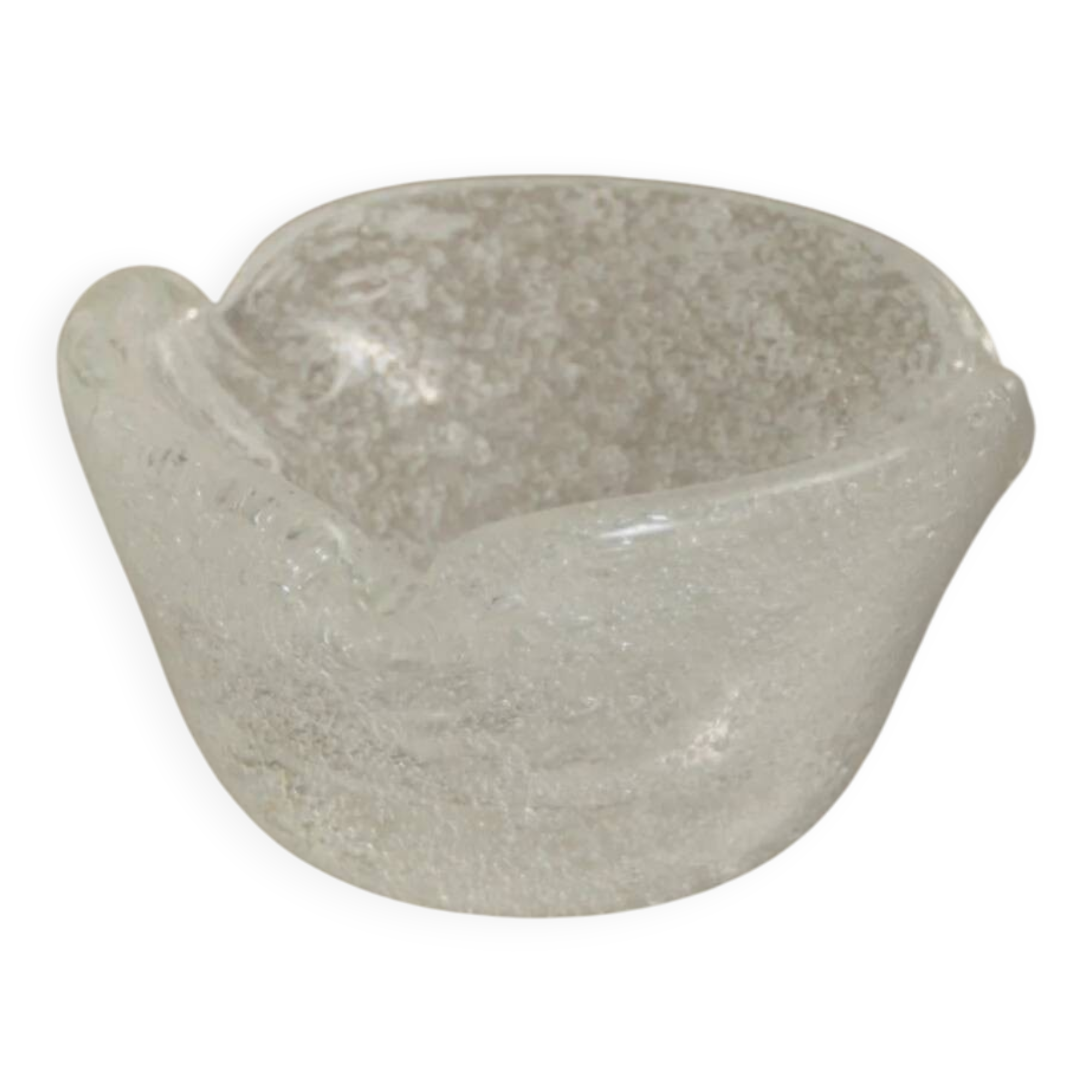 Free-form glass ashtray, 1970s