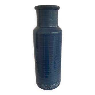 Grand vase bleu marine/roi design "handmade"