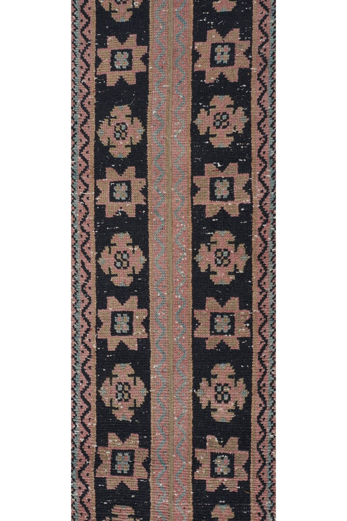 Vintage Turkish hallway rug 51x681 cm