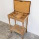 Occasional table / antique wooden dressing table with opening top