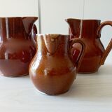 Set of 3 antique pitchers