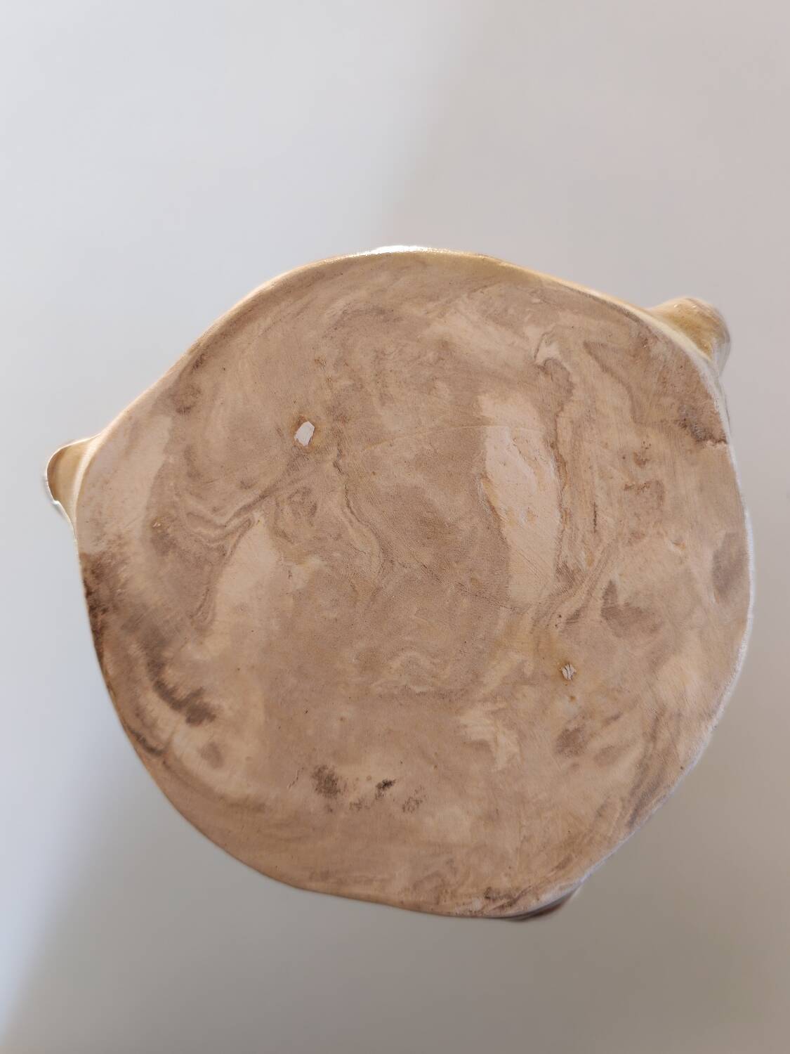 Marbled ceramic vase