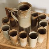 Vintage stoneware orangeade set by Michel Woop