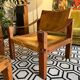 Pair of armchairs and a footrest Pierre Chapo 1960