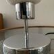 Lampe vintage en opaline et métal chromé 