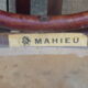 4 Mahieu bistro chairs in turned wood of the 30s