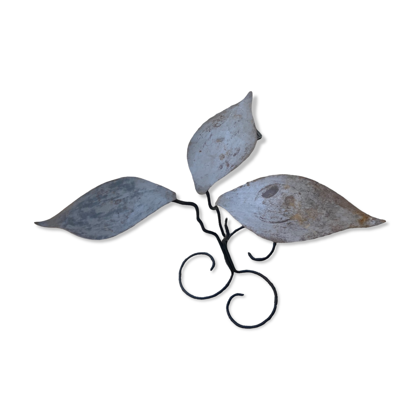 Brushed Metal Garden Table Leaf Patterns
