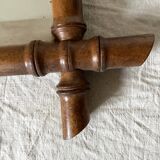 Antique wooden mirror turned bamboo style