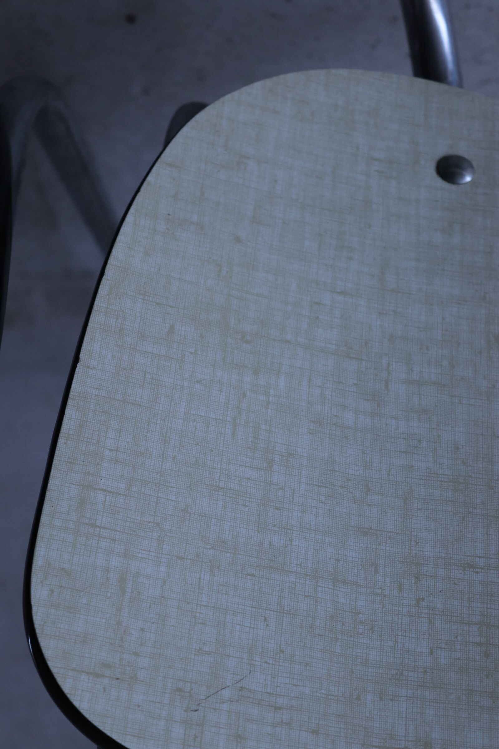 3 chairs in formica cream and khaki 50s