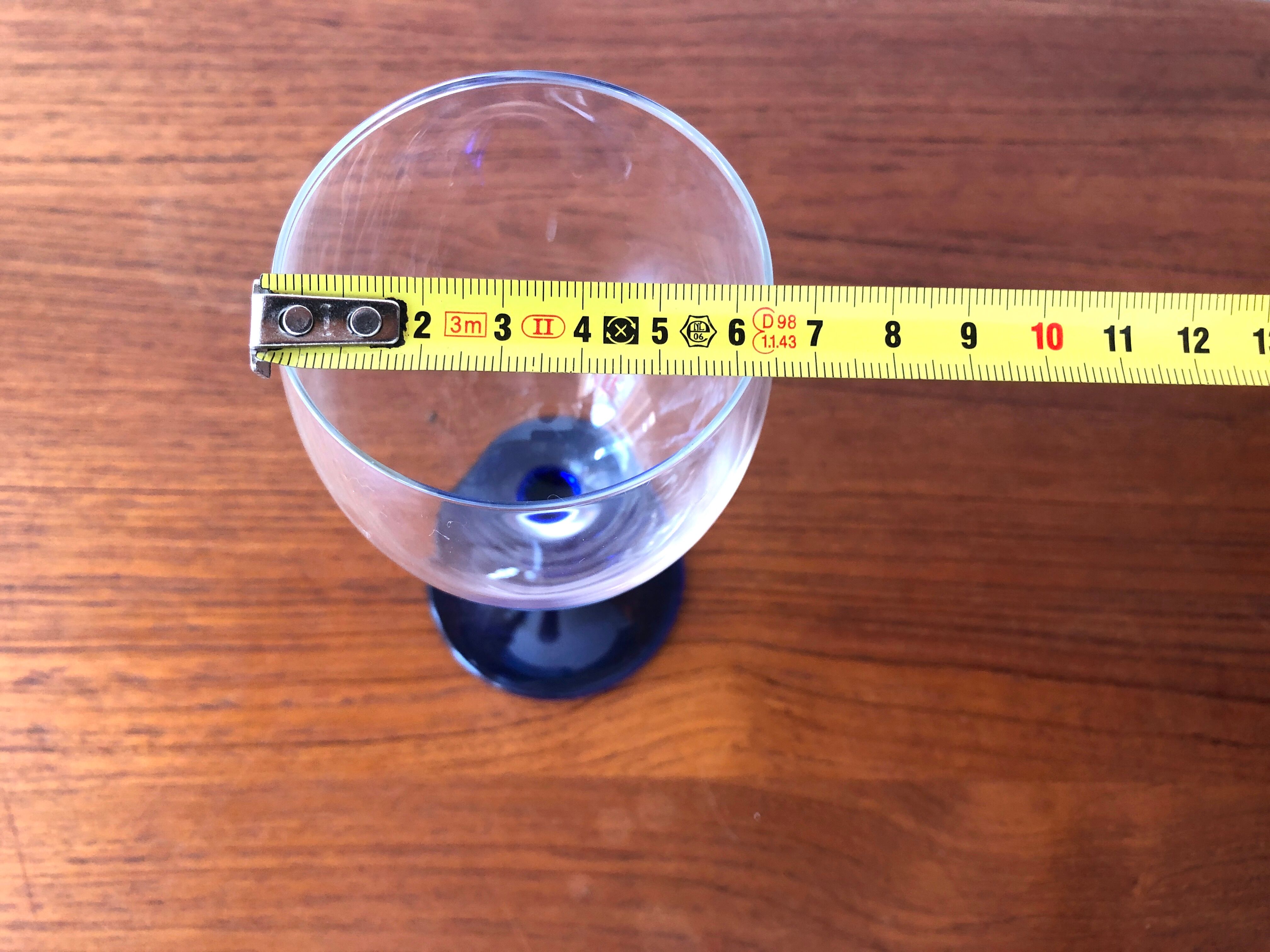 Vintage cobalt blue stemmed lenses