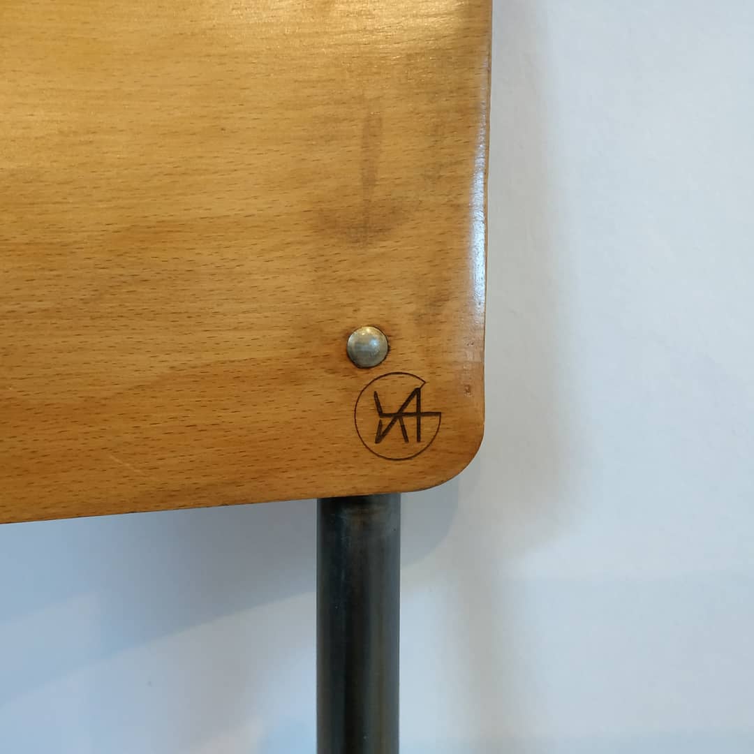 School desk and chair