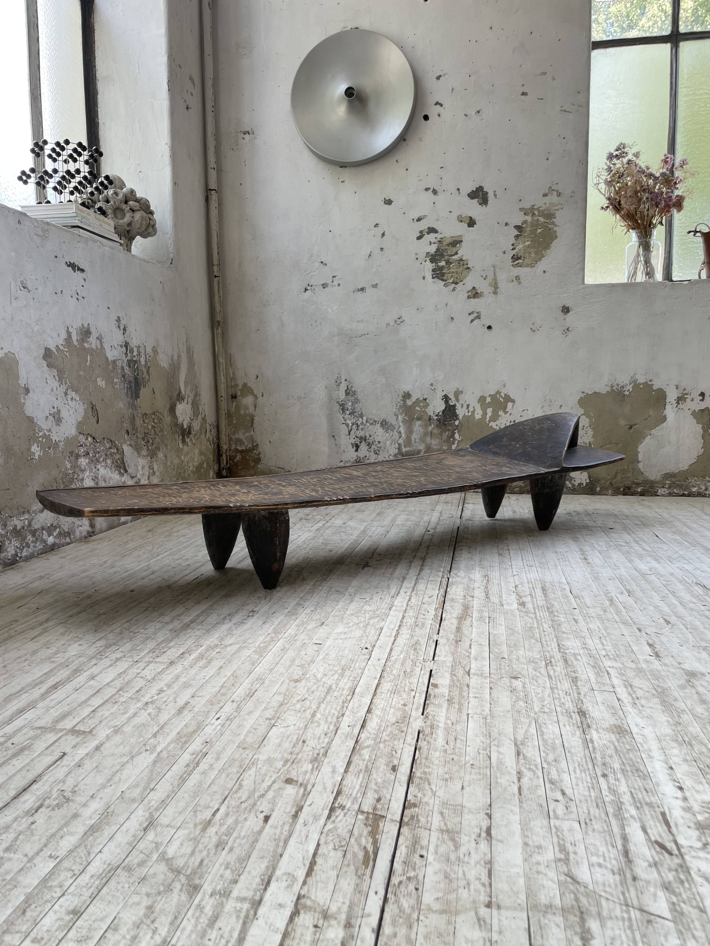 Senoufo coffee table bench from the 60s