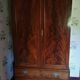 Very beautiful old English cabinet made of solid 19th century mahogany
