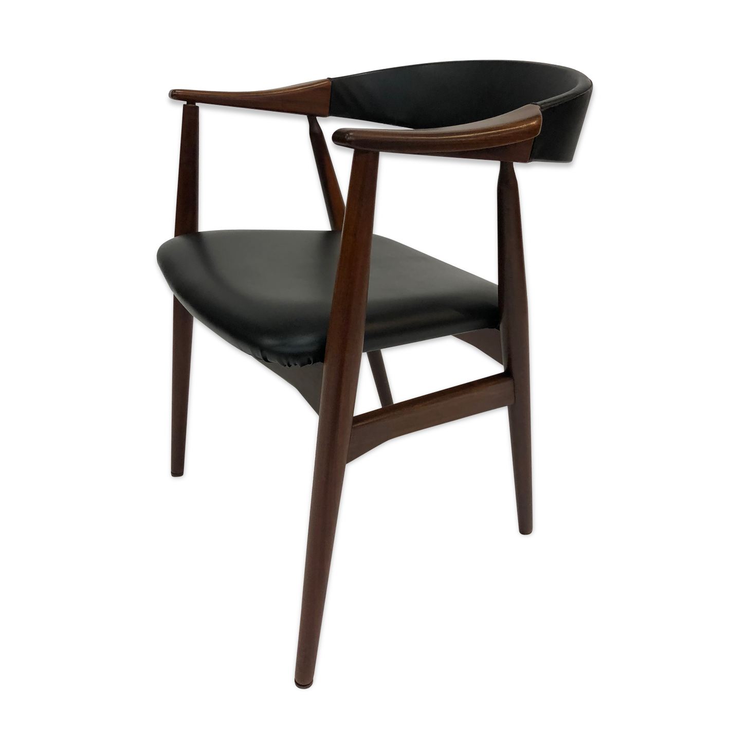Fauteuil vintage années 60 en teck