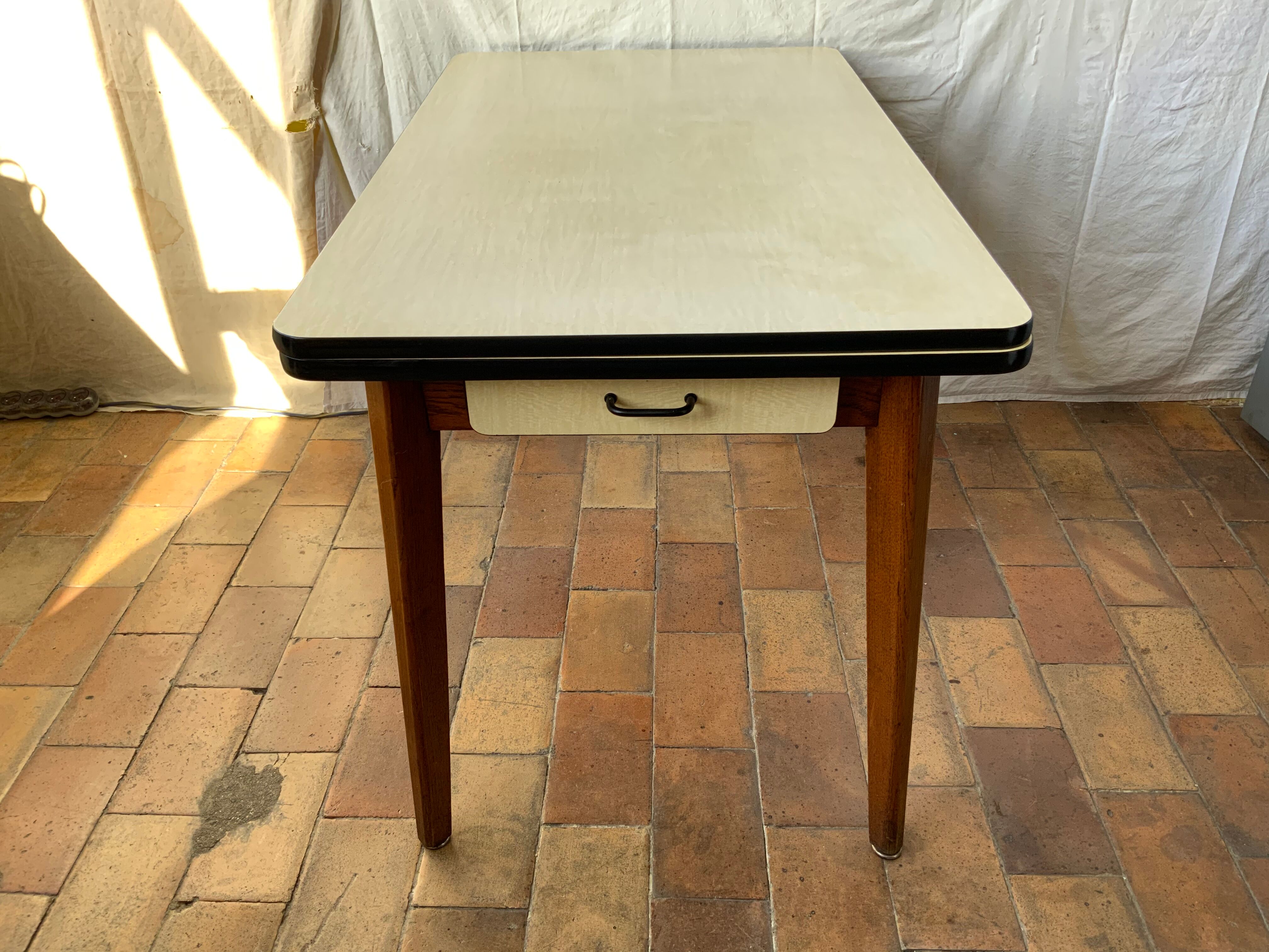 Formica kitchen table and wood