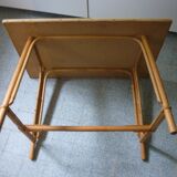 Table en rotin vintage