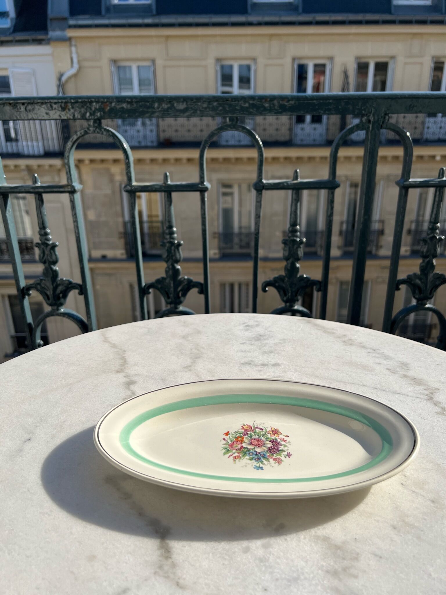 Floral pattern dishes