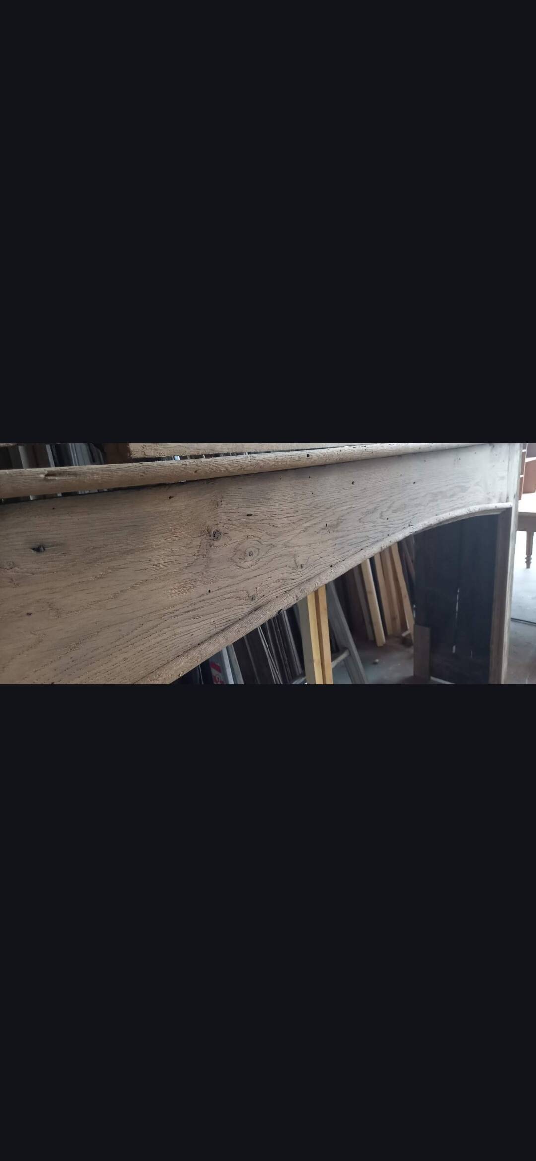 Cheminée et trumeau de château XVIIIe en chêne