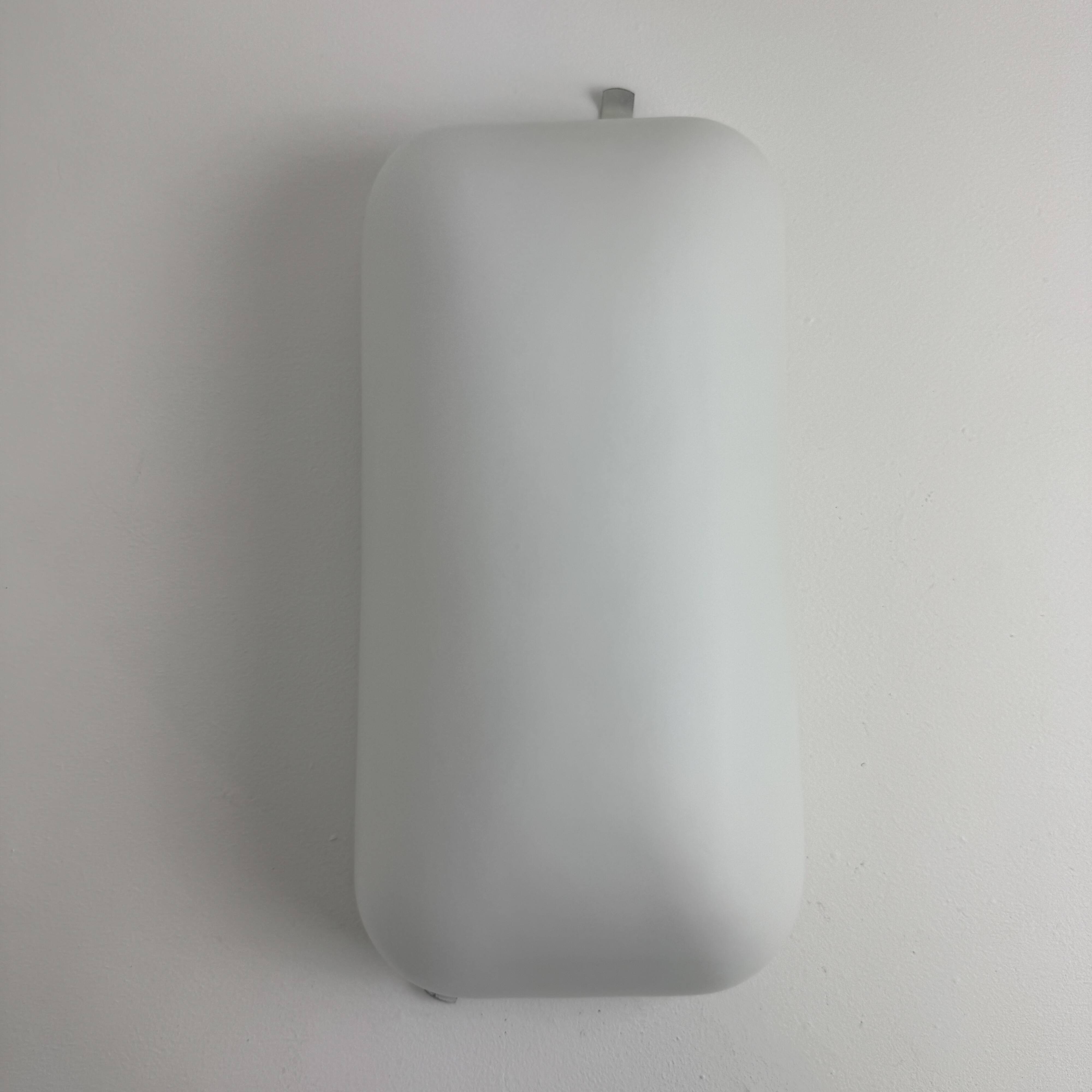VINTAGE XL RECTANGULAR OPALINE WALL LIGHT "VITOUVER"