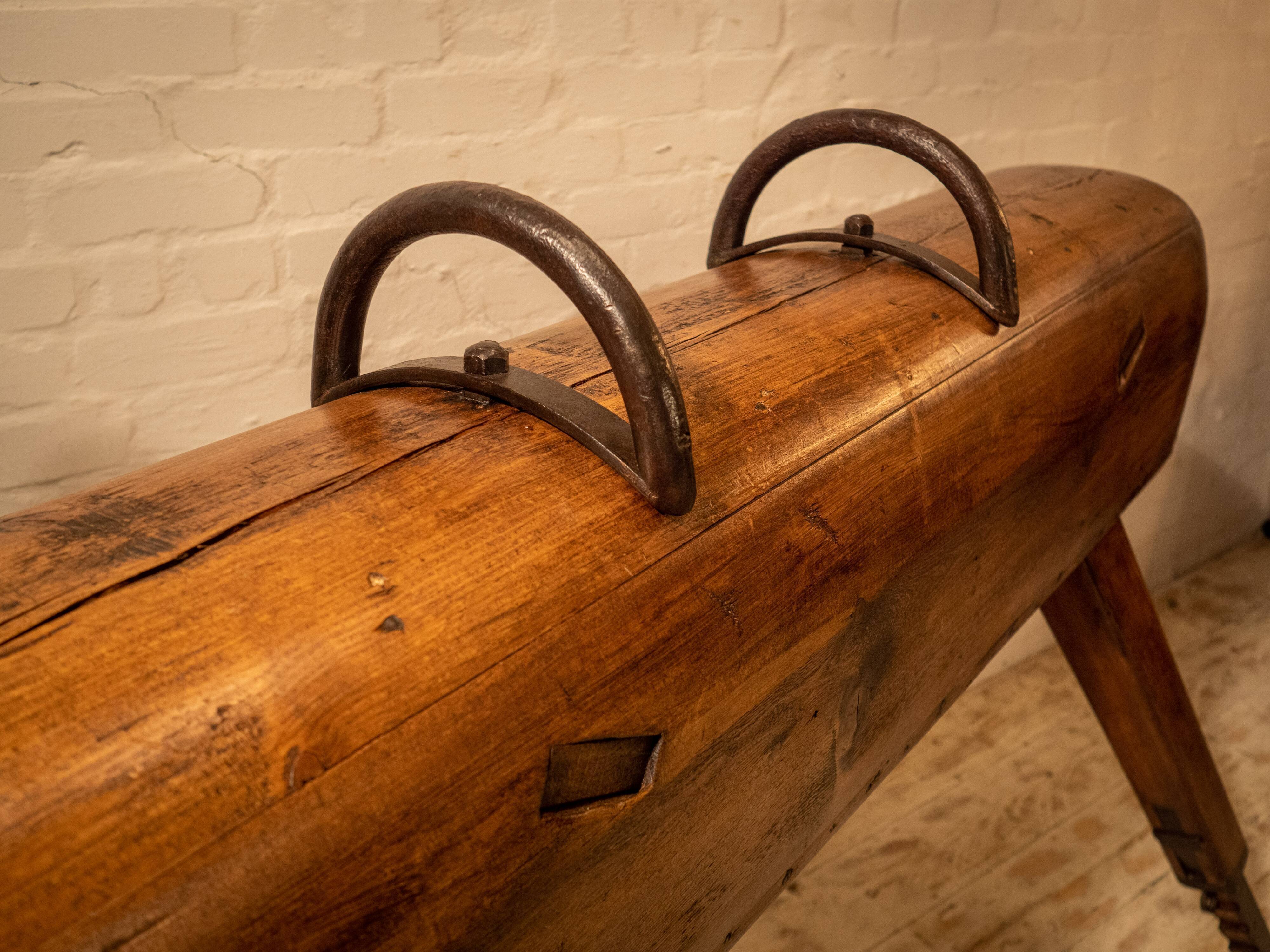 Vintage gym horse wood