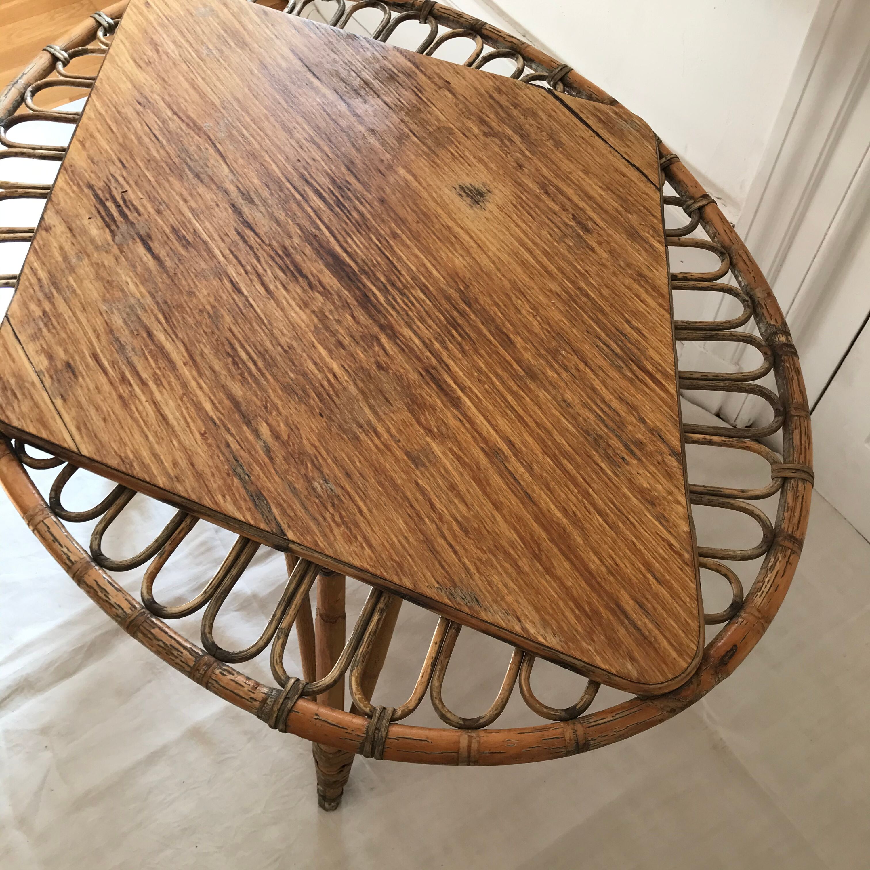 Rattan coffee table