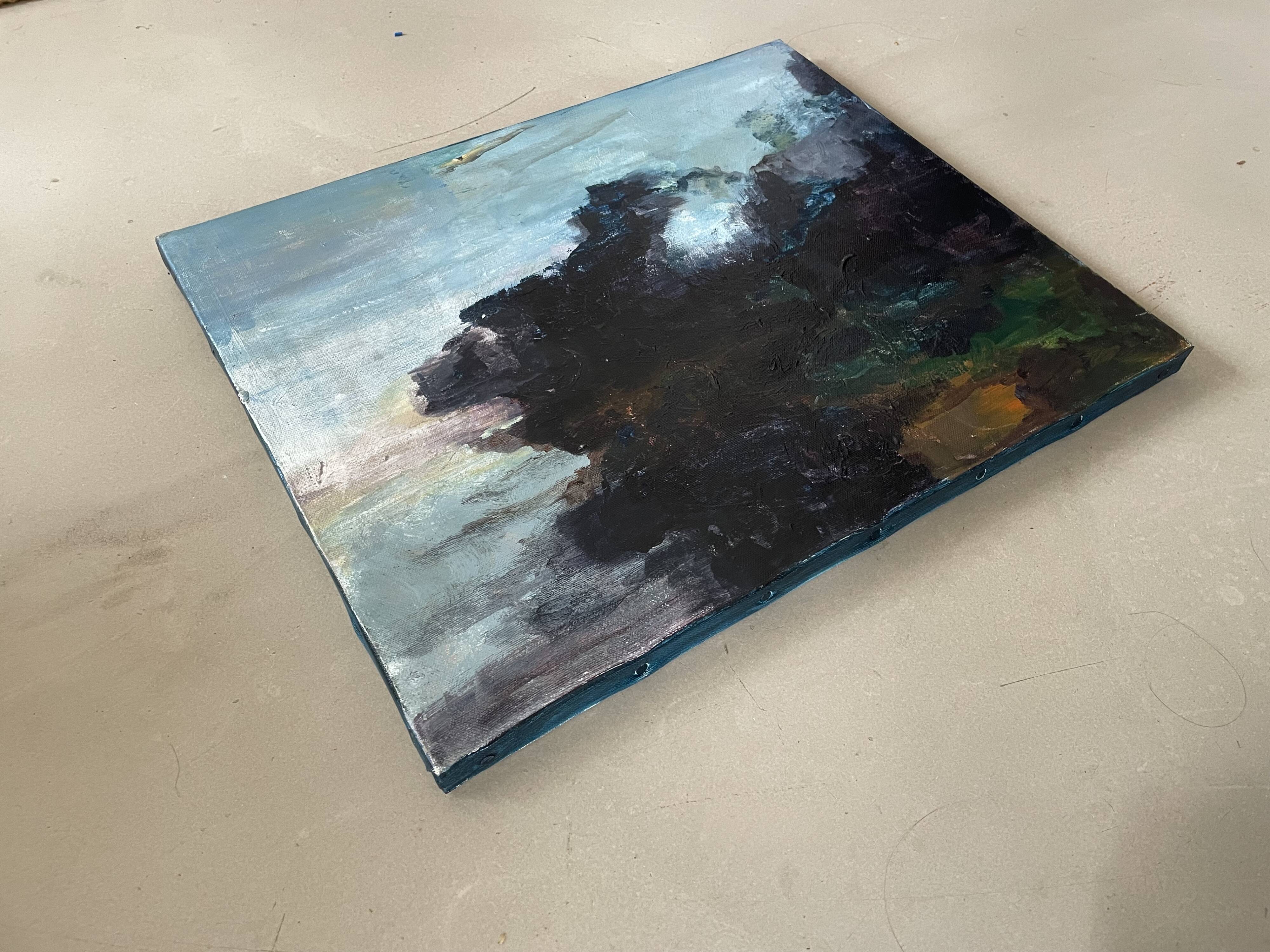 Abstract painting on canvas