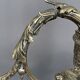 Chandelier. Silvered bronze, crystal.