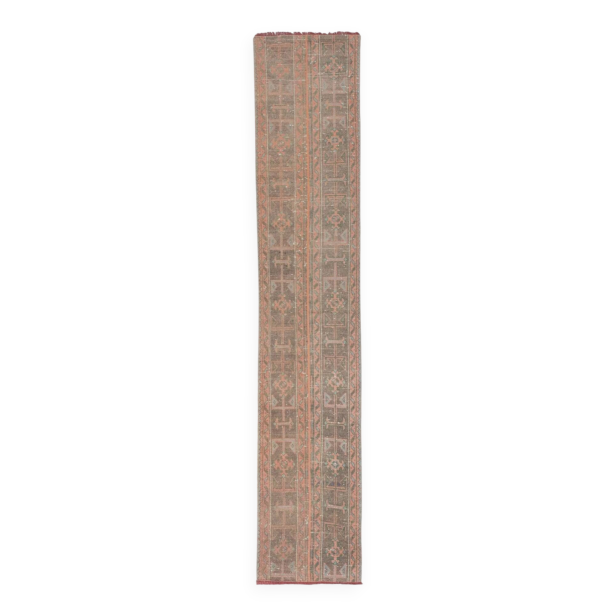 Vintage Turkish hallway rug 59x291 cm