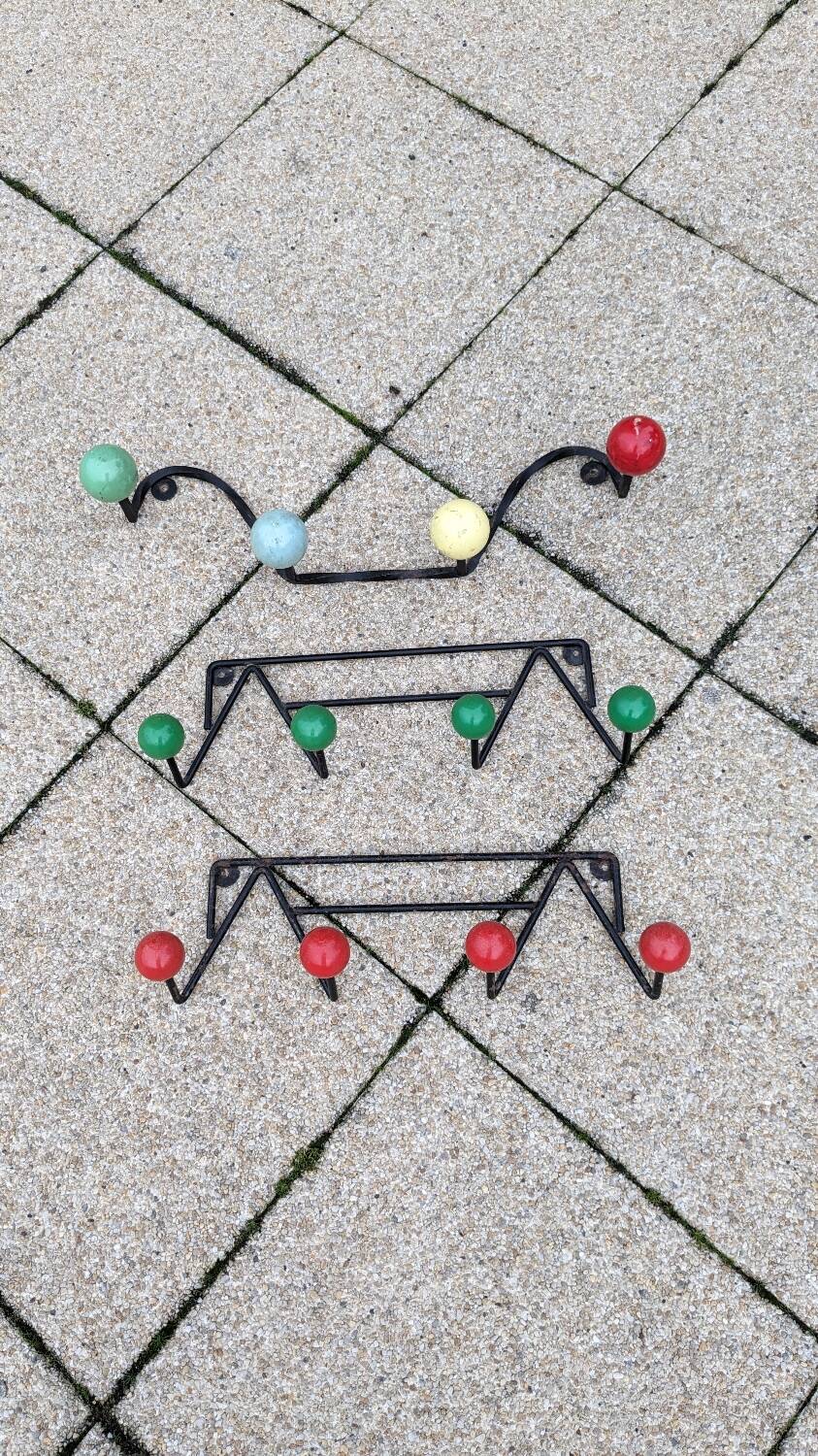 Vintage ball coat racks