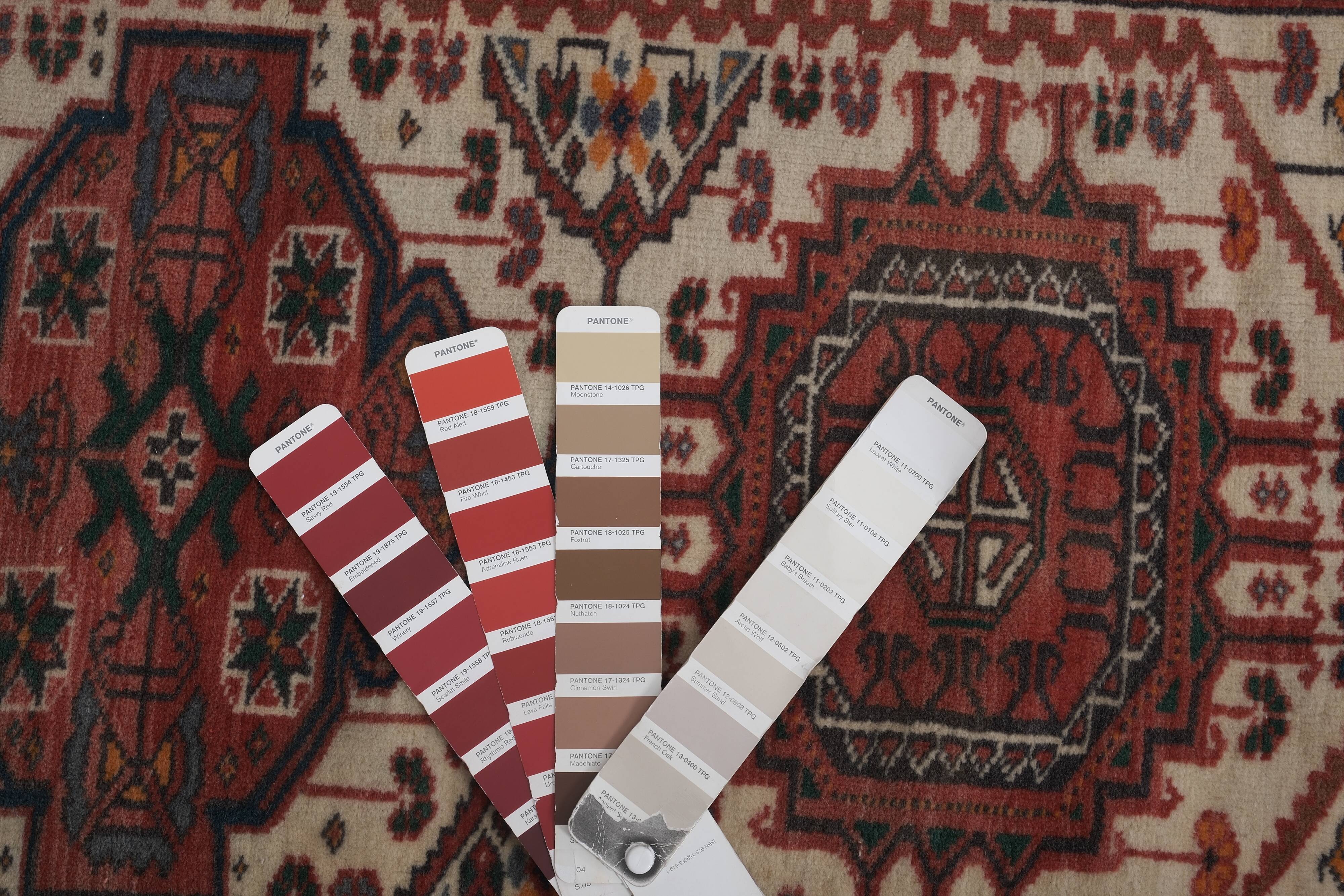 Vintage Turkish Oushak Rug Handwoven 90x414 cm