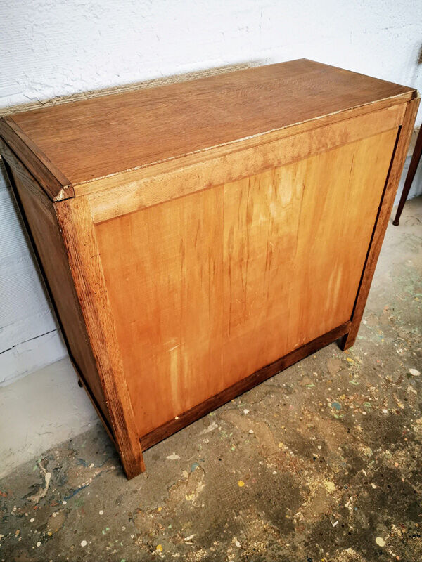 Vintage compass feet chest of drawers
