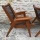 80s canning armchairs