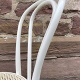 2 shabby chic bistro chairs in vintage curved wood