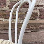 2 chaises bistrot shabby chic bois courbé vintage