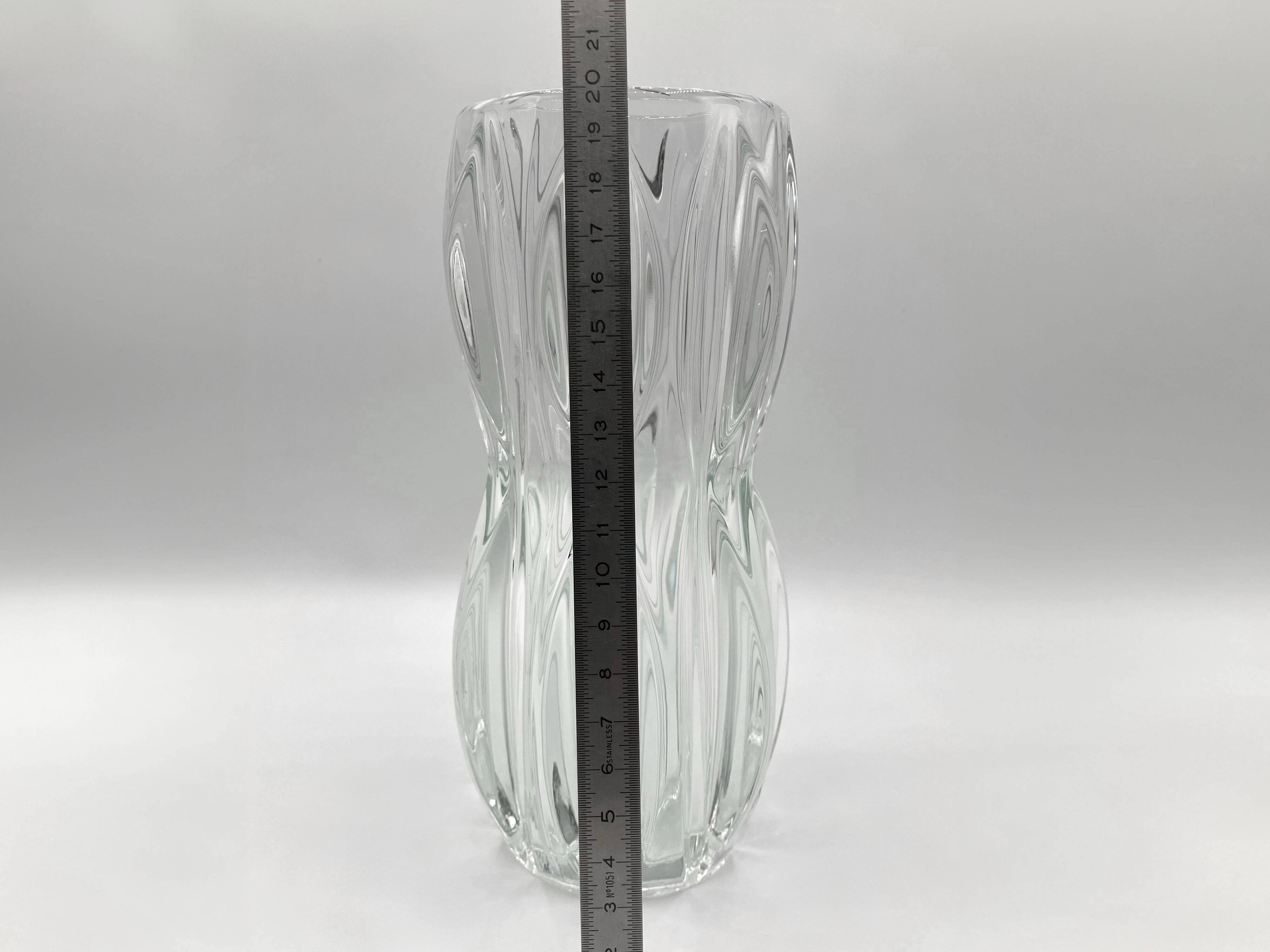 Sklo union vase • rosice glassware • design jan schmid • 1960 • pressed glass