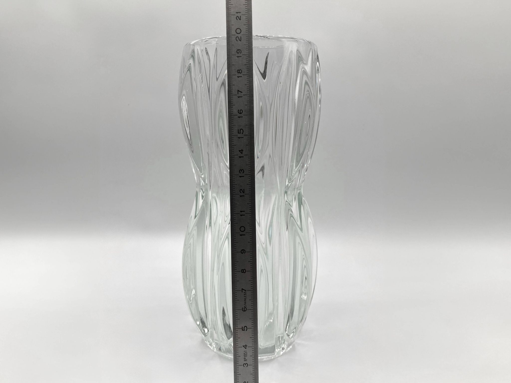 Sklo union vase • rosice glassware • design jan schmid • 1960 • pressed glass